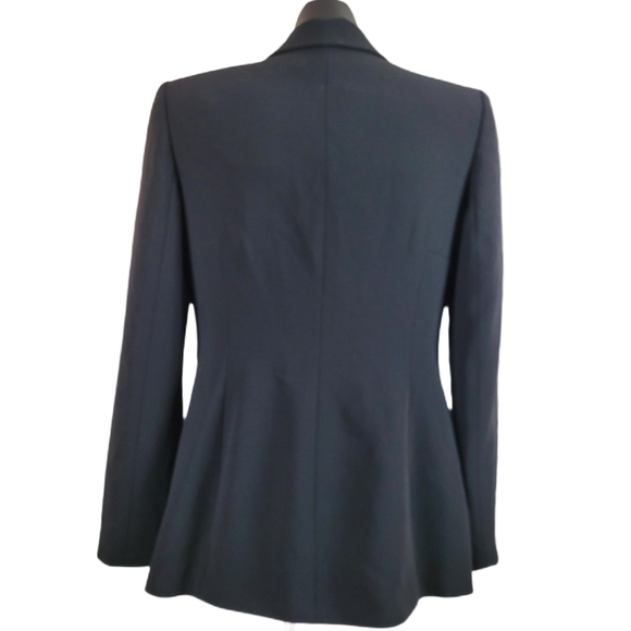 ANN TAYLOR Black Buttoned Suit BlazerJacket Size 2 - Picture 4 of 6